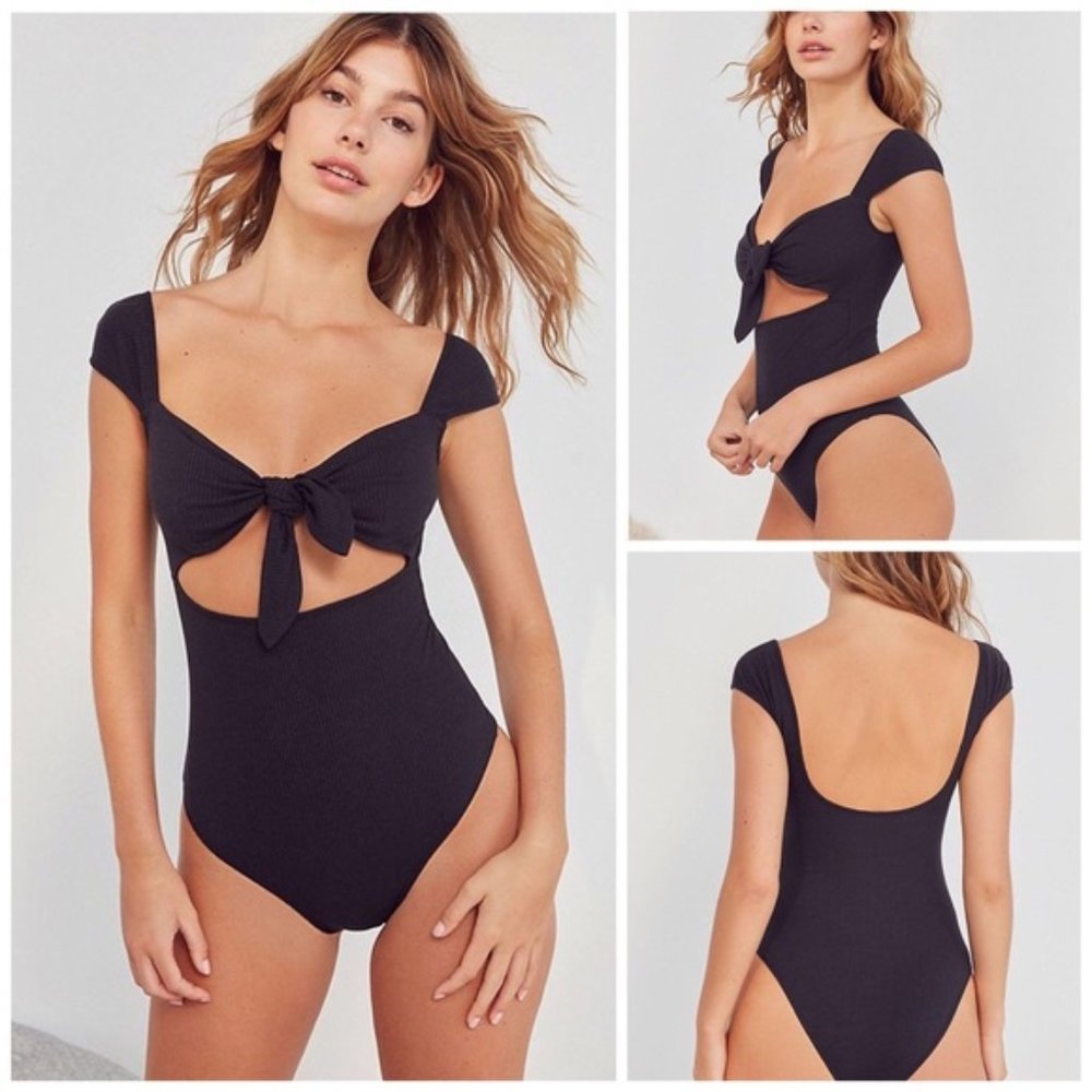 Out From Under Wanda Tie-Front Bodysuit